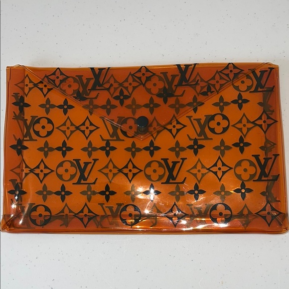 Lowest price: Louis Vuitton Monogram plastic Clutch bag pouch toiletry purse - Picture 2 of 8